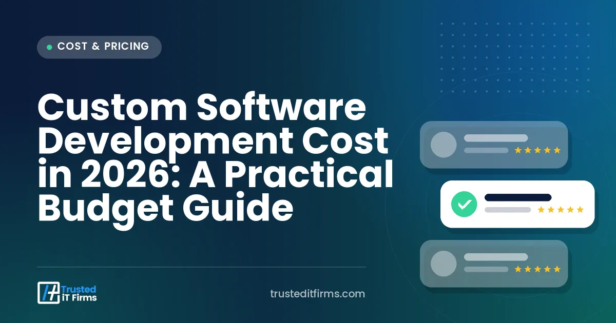 Custom Software Development Cost in 2026: A Practical Budget Guide