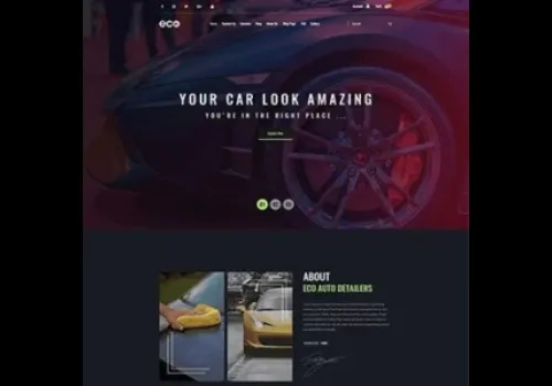 Eco – Auto Detailing Services Website