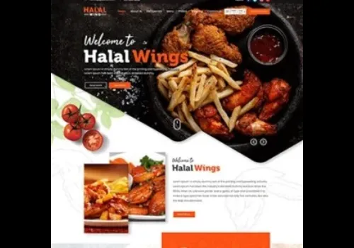 Halal Wings – Fast Food Website Design